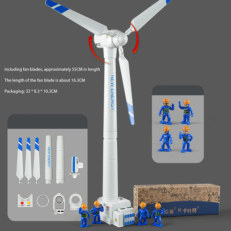 Science Kit - Çocuklar İçin Rüzgar Türbini Modeli Simülasyon