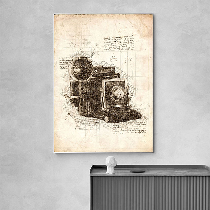 Vintage soyut Da Vinci skeskeç - Star Map Poster incelemesi ve fiyatı