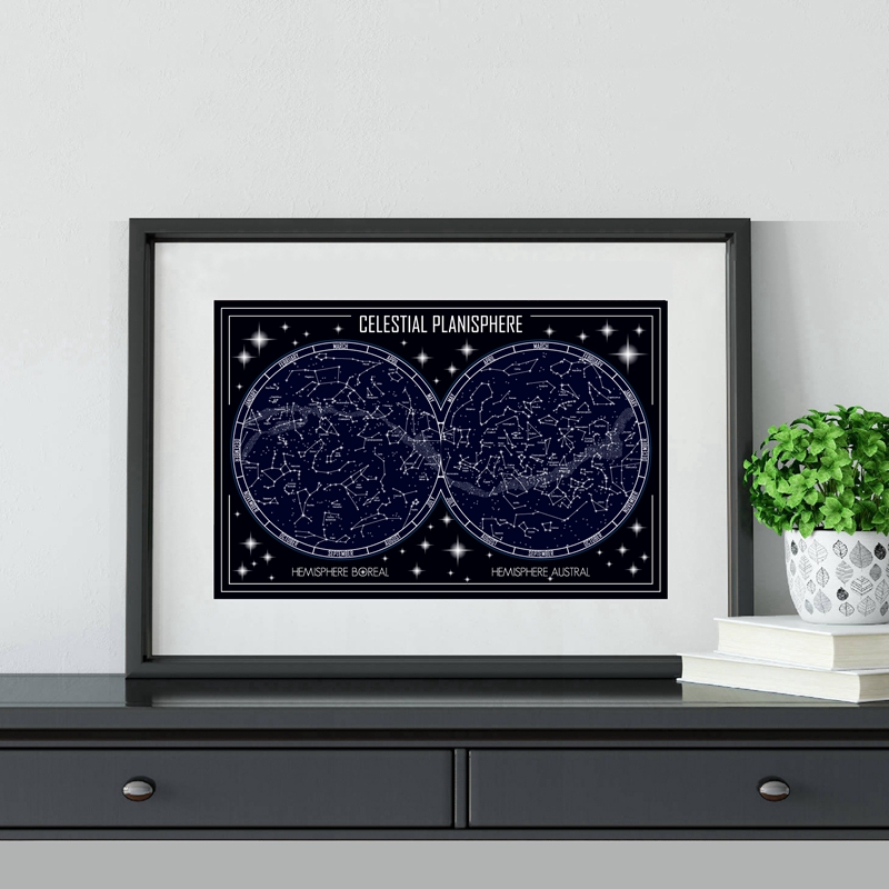Göksel Planisfer Haritası Tuva - Star Map Poster incelemesi ve fiyatı
